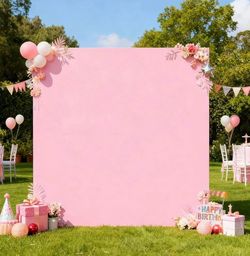 ✅NEW ✅.  ❗️❗️ No returns, final price❗️  Pink Square Arch Backdrop Cover 6.6FT x 6.6FT for Wedding Party Double-Sided Spandex Draped Arch Covers Stret