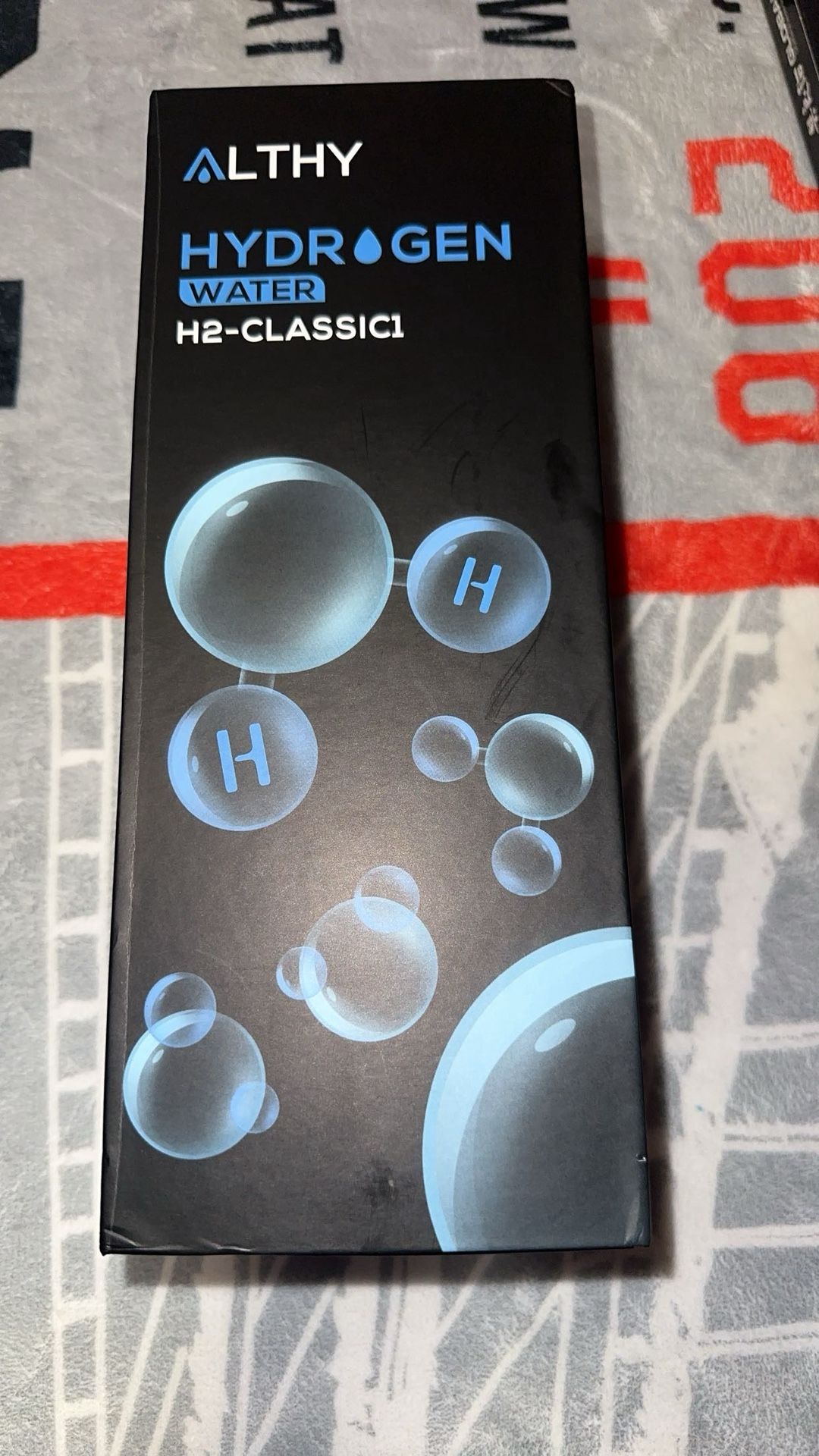 Althy Molecular Hydrogen Water Generator water bottle, glass flask, technology Ionizer with inhaler adapter (2.75”L x 2.75”W x 8.26”H)