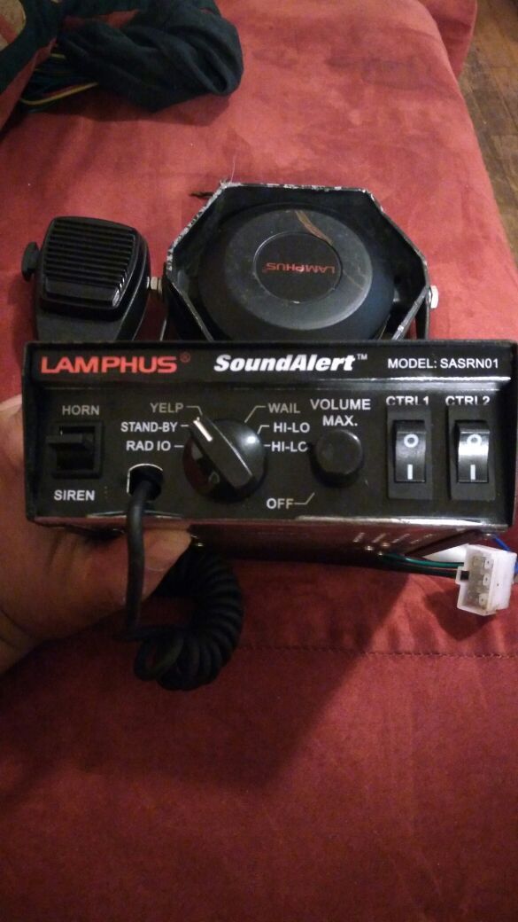 Lamphus sound alert police siren pa system