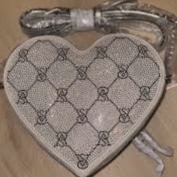 Victoria Secrets Crossbody Bag Silver Rhinestone 