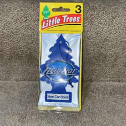 New Little Trees 3 pack Air Fresheners new car scent