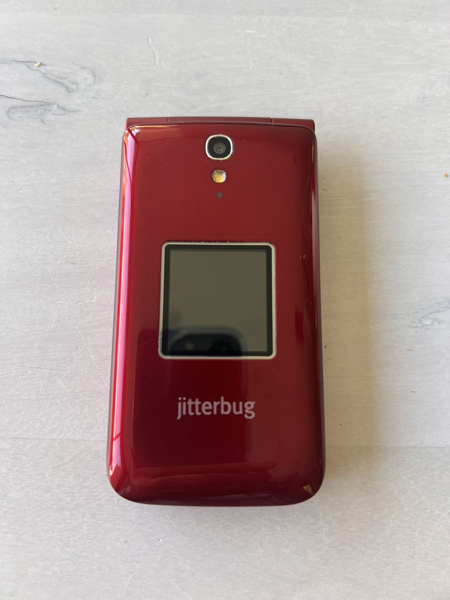 Jitterbug Great Call Red Flip Phone For Seniors Easy To Use