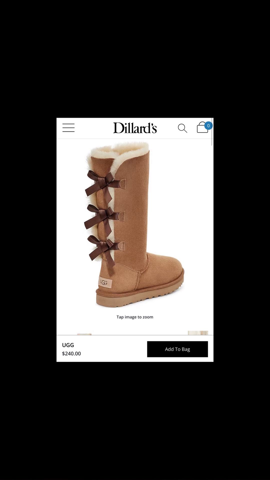 SIZE 9 UGG BOOTS Bailey Bow II Suede Tall Water-Resistant Boots