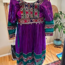 XL Purple Afghan Dress $350 