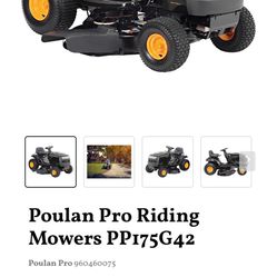 Pre-Owned Riding Mow Poulan Pro