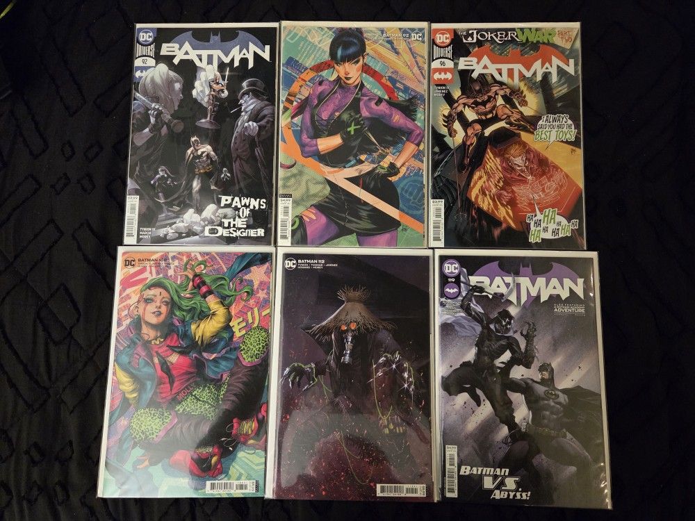 Batman Comic book lot of 6! DC Comics. Tynion. Varaints. keys. mixed lot.