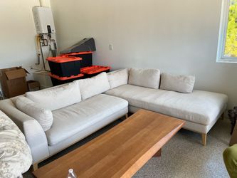 Lulu and Georgia sectional sofa. Performance linen.