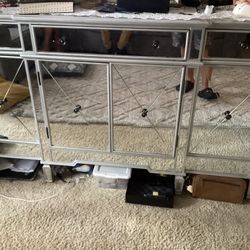 Tv Stand Mirror Very Clean