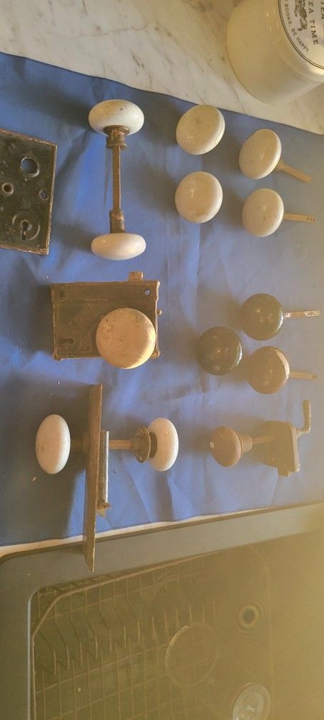 Antique Porcelain Door Accessories