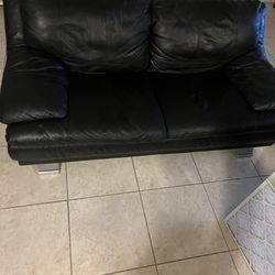 Leather Couch two seats. 