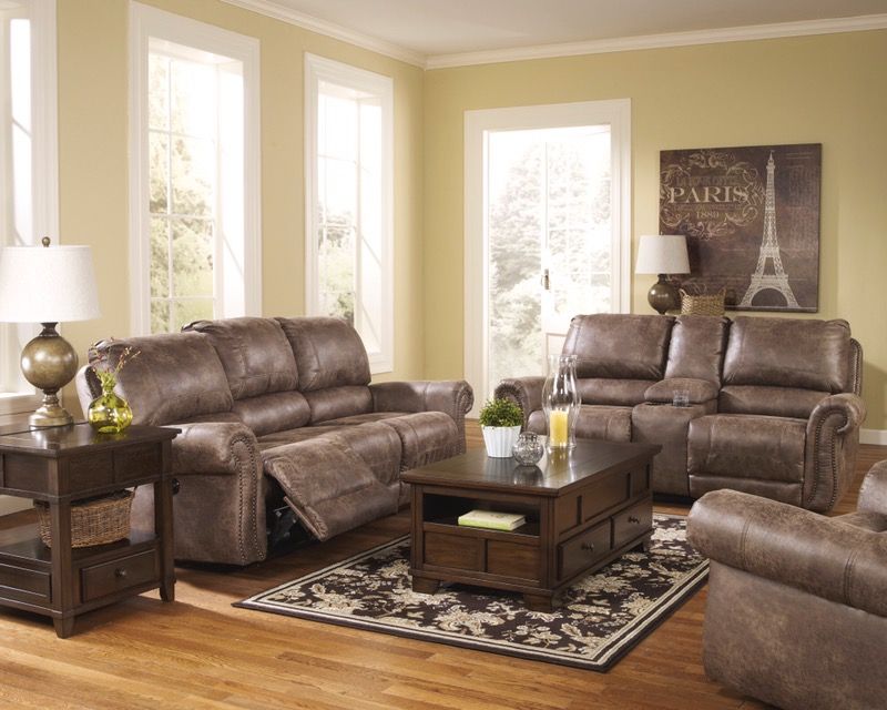 NEW Reclining Sofa & Love Set By Ashley