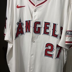 Angels Authentinc Vapor Elite Jersey Size 56 Mike Trout