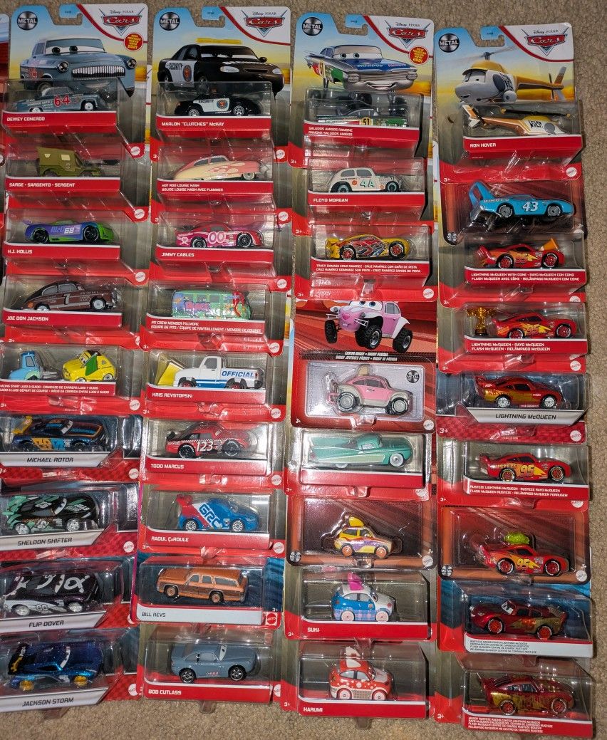 Pixel cars, haulers, special edition, NASCAR, radiator springs.