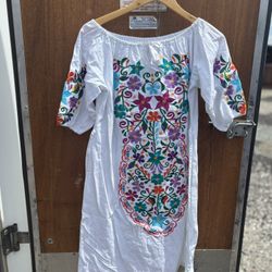 Mexican Embroidered Dress 