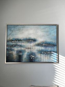 Abstract Painting Blue Tone