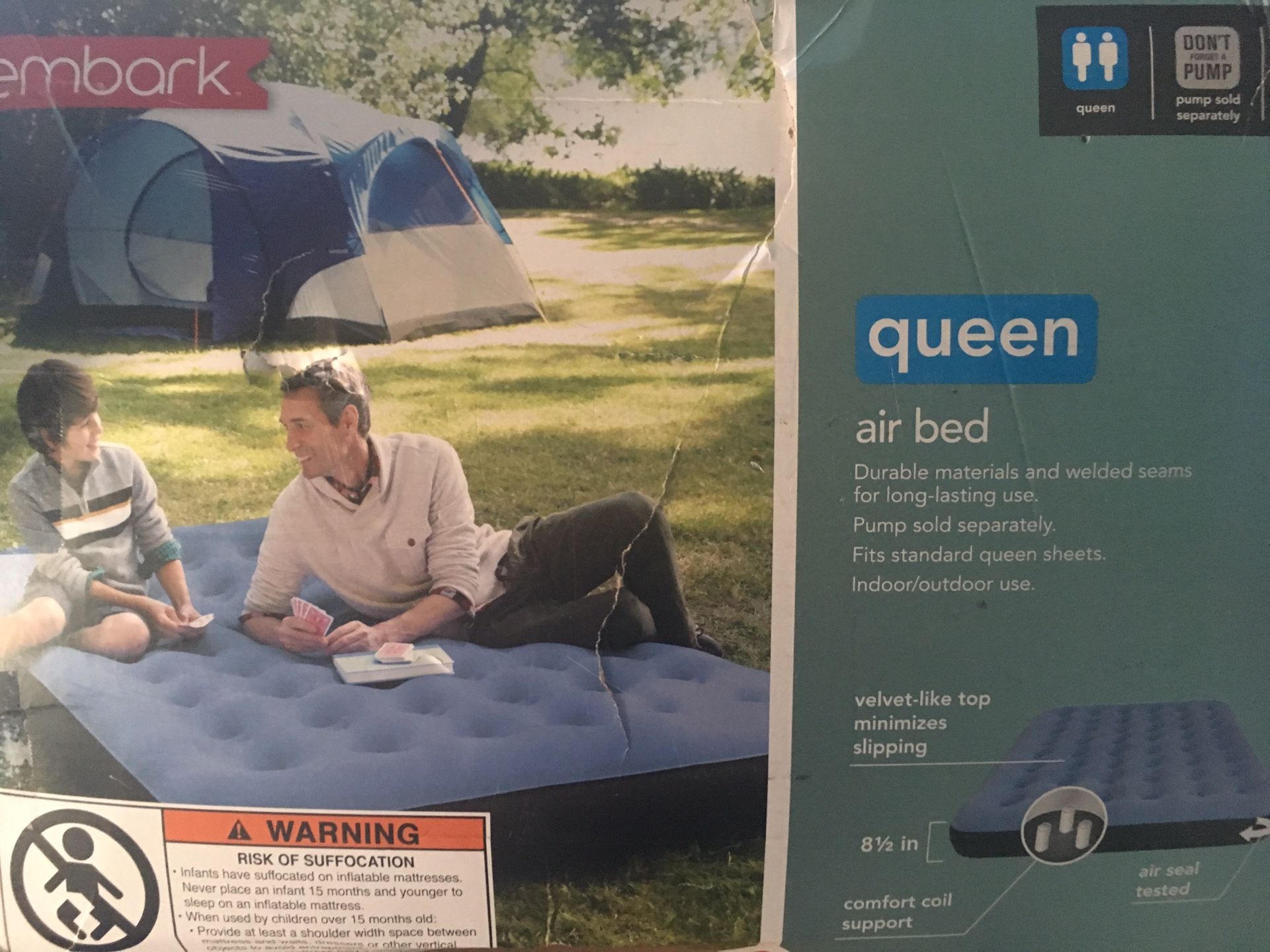 Brand New Embark Queen Air Bed