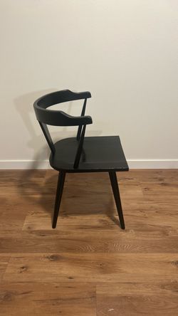 Black wood dining chair / Must pick up by Sunday
