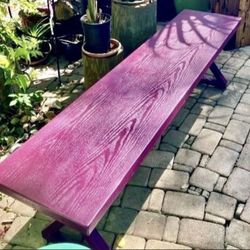 63” Outdoor Garden Patio Bench: 63"W X 15.1"D x 18"H