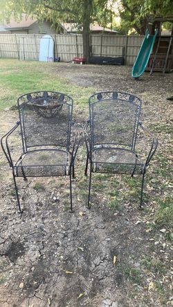 Sillas de metal para jardín