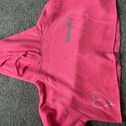 Pink urban street wear sweatsuit