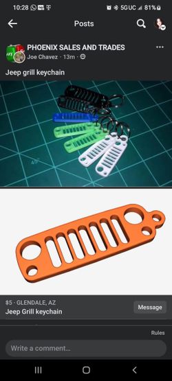 Jeep Grill Keychain