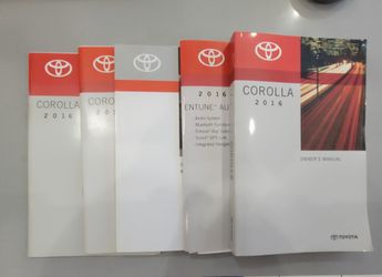 📘 2016 Toyota Corolla Owner’s Manual (OEM Factory Set)