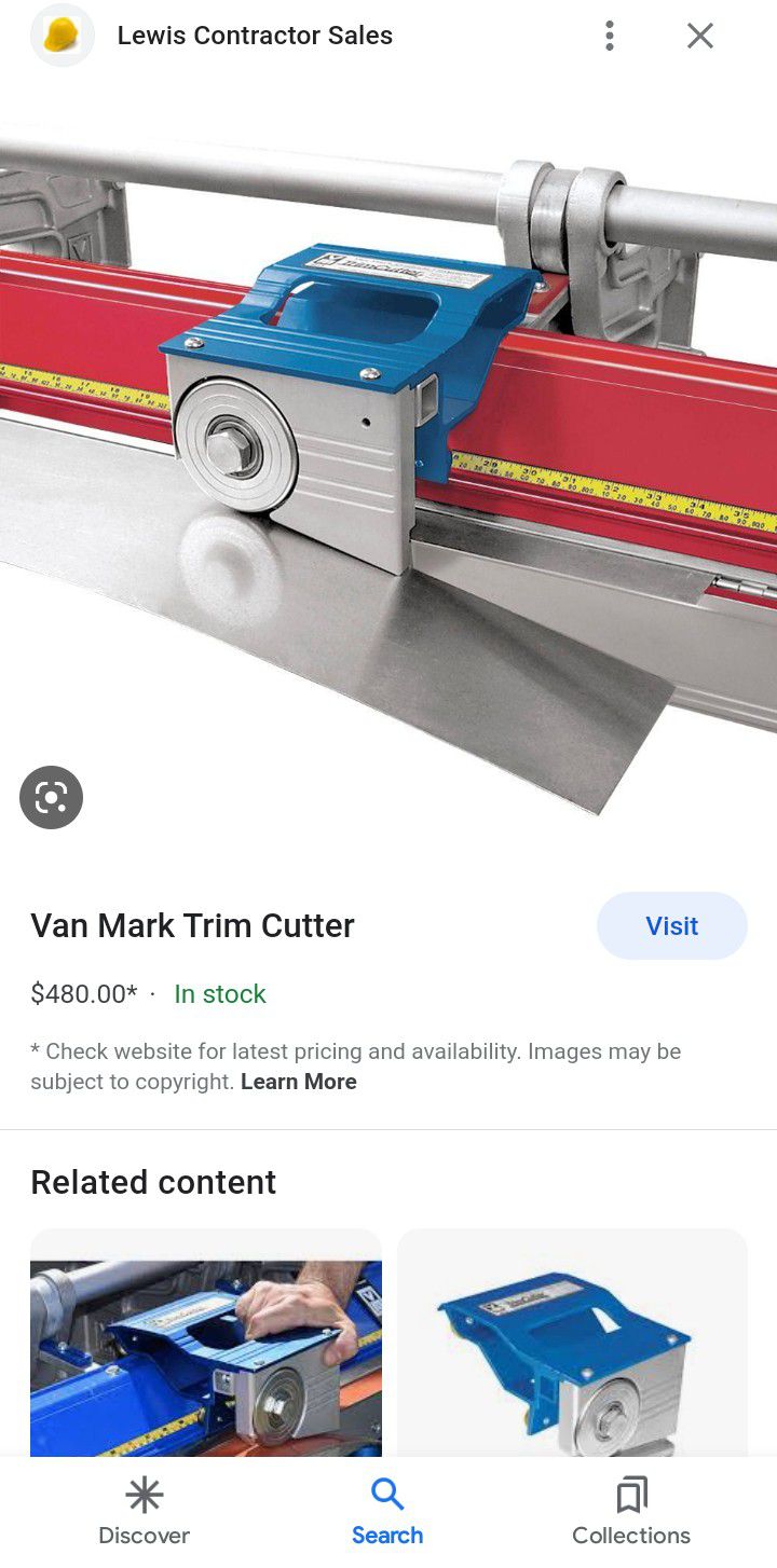 Van Mark Trim Cutter Break Accessory 