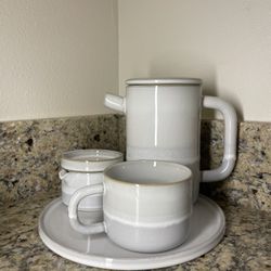 Anthropologie 4 Piece tea Set