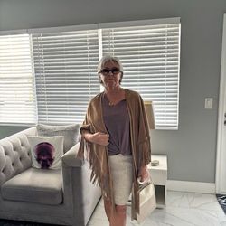 Italian Leather Shawl