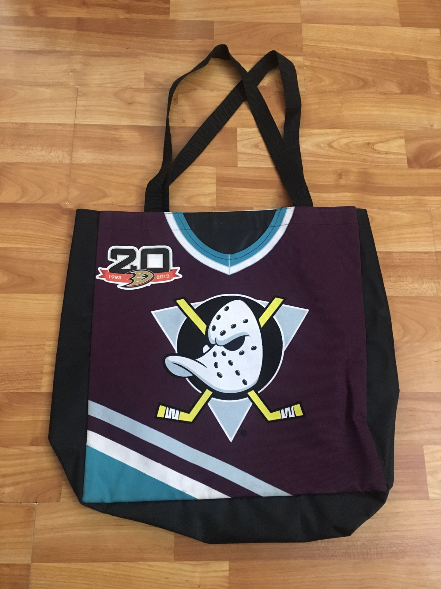 Anaheim Mighty Ducks 2 sided tote bag