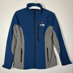 GOBI Heated Softshell Jacket Blue Size Large Womens With Battery