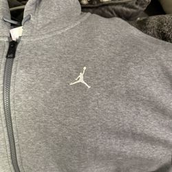 Grey full zip Jordan outfit 2xL jacket xl pants new never worn 