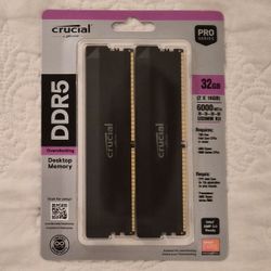DDR5 RAM 32GB (2X16GB) 6000MT/S