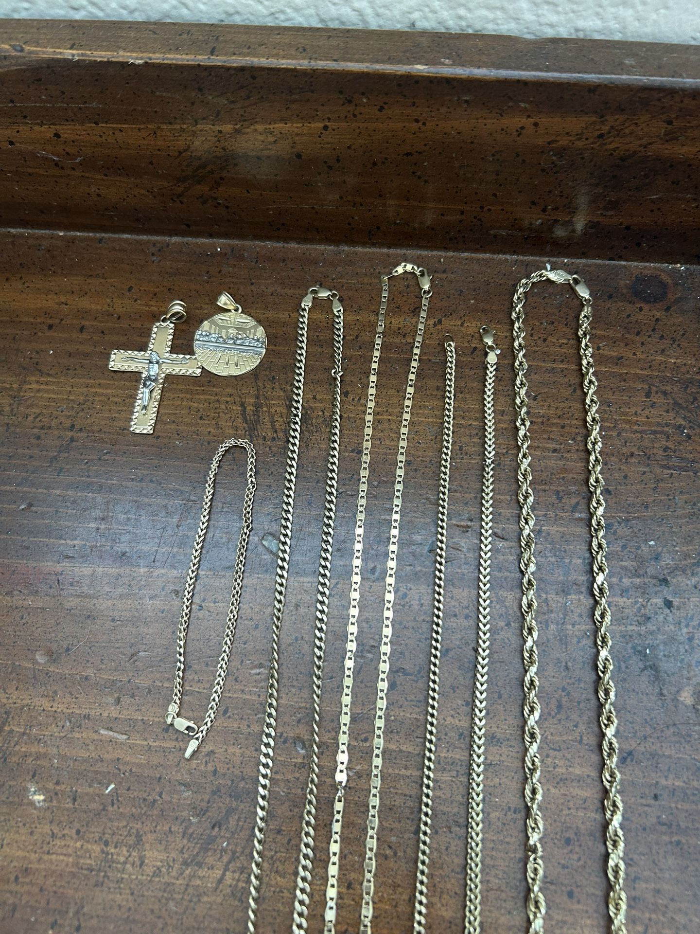 14k & 10k Chains Braclet Pendants