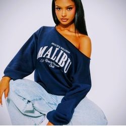 Malibu Off Shoulder Sweatshirt 