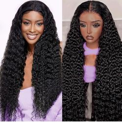 Deep Wave Humain Hair Lace Wigs 