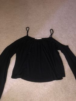 H&M Coachella Collection Black Top Size S