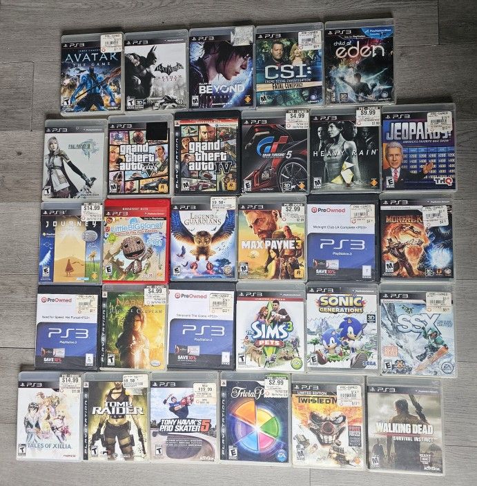 PS3 Game Collection - 29 Total