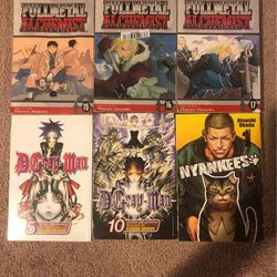 Random Manga Lot (FMA 15-17, D Gray Man) 