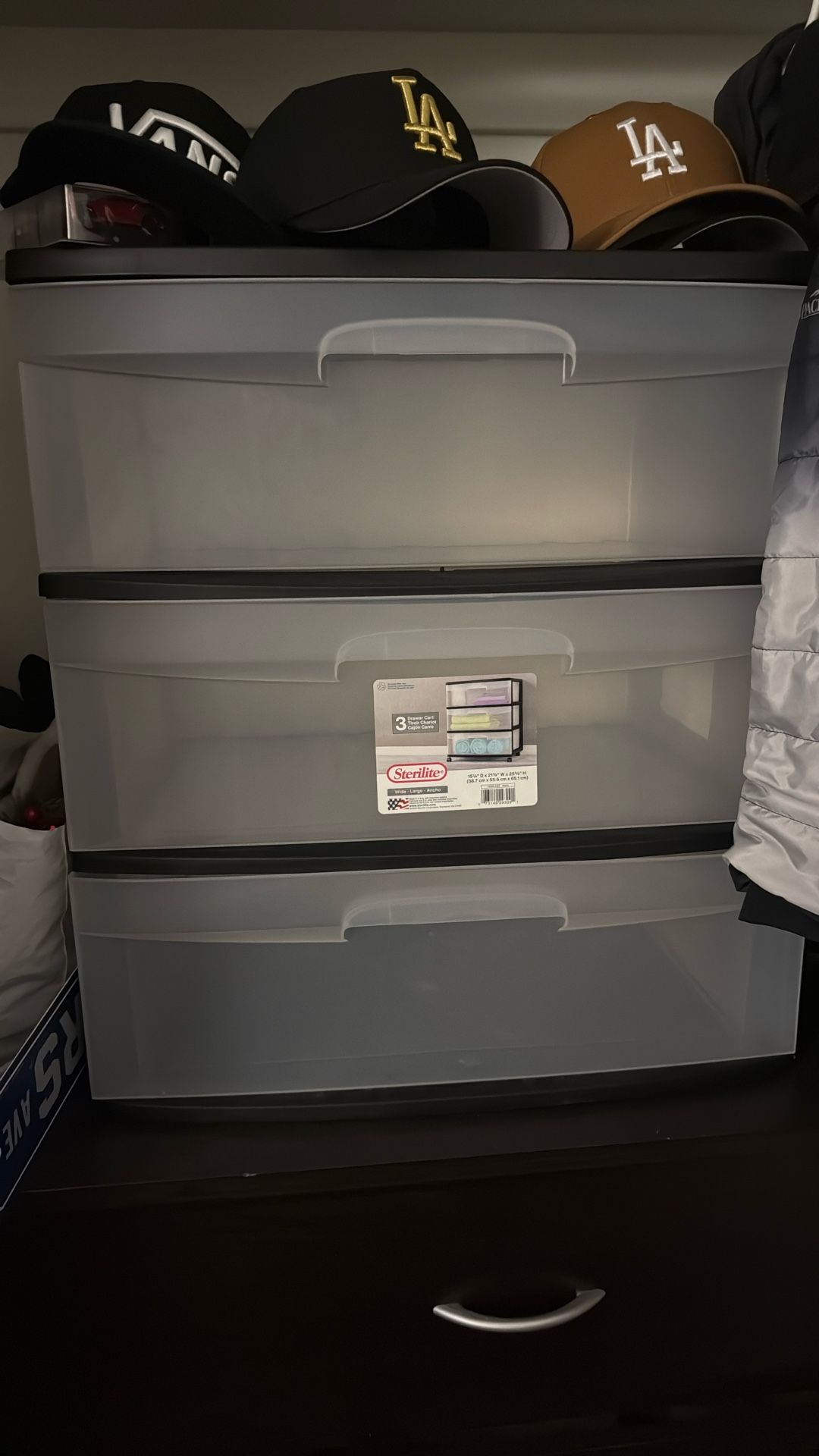 3 Drawer Plastic Storage Cabinet