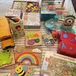 14+ Pieces Of Kids Toy Bundle 1-5 Years Old 