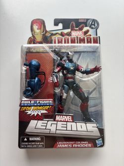 Iron man 3 iron patriot action figure 6 inch shoulder missing NOT SEALED