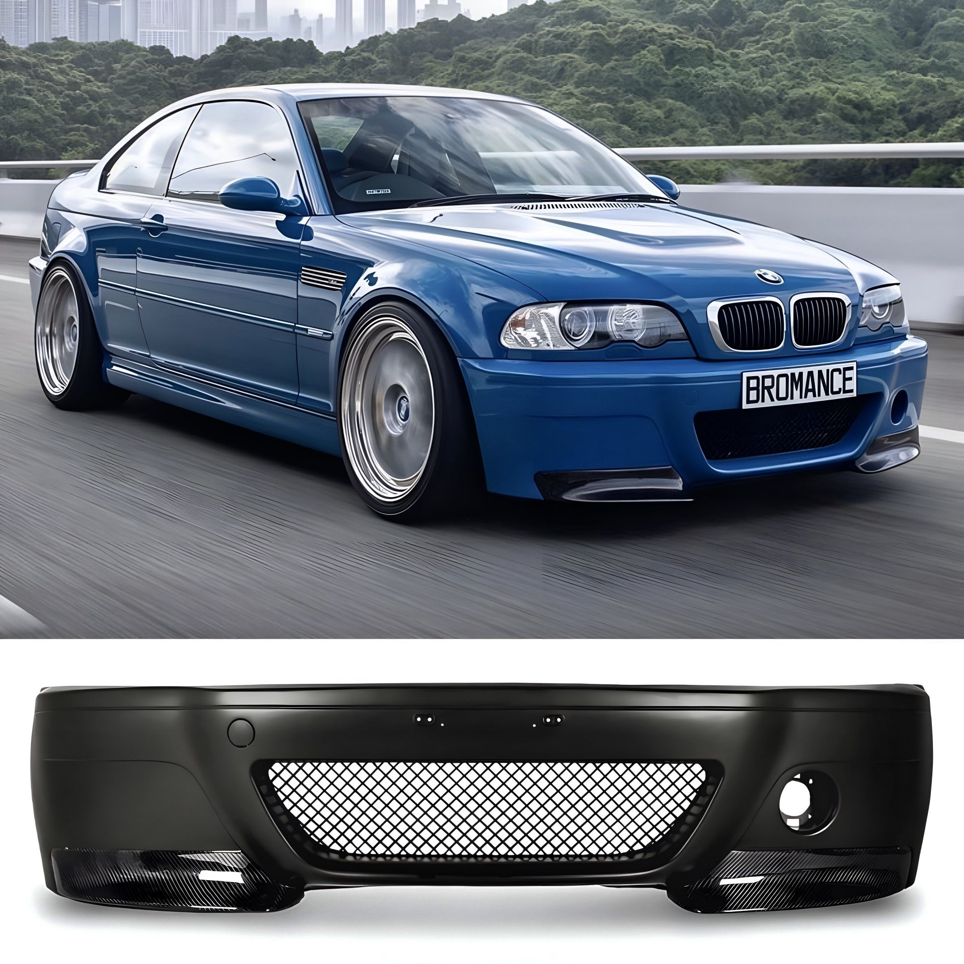 BMW E46 M3 CSL Style Front Bumper