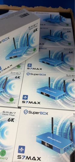 SUPERBOX S7 MAX / VSEEBOX V3 PLUS/ V6 PLUS/ ELITE ULTRA - FULLY LOADED WITH 2000+ CHANNELS SPORTS PPVS MOVIES SERIES AND MORE