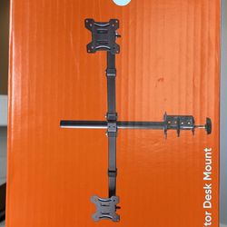 Full Motion Dual Monitor Desk Mount