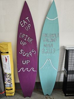 Wooden Surfboards Decorations