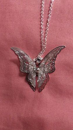 Butterfly Pendant + Earrings