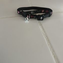 black hearts crazy hearts cat collar