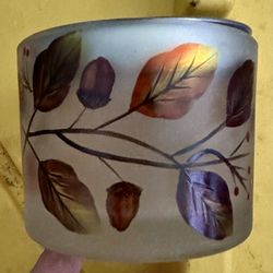 Glass Leaf Candle Burner