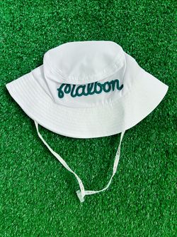 Malbon Golf Bucket Hat - SIZE M/L - White
